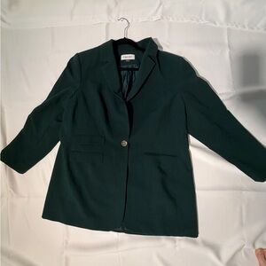 Calvin Klein Women's Dark Green Suit Jacket